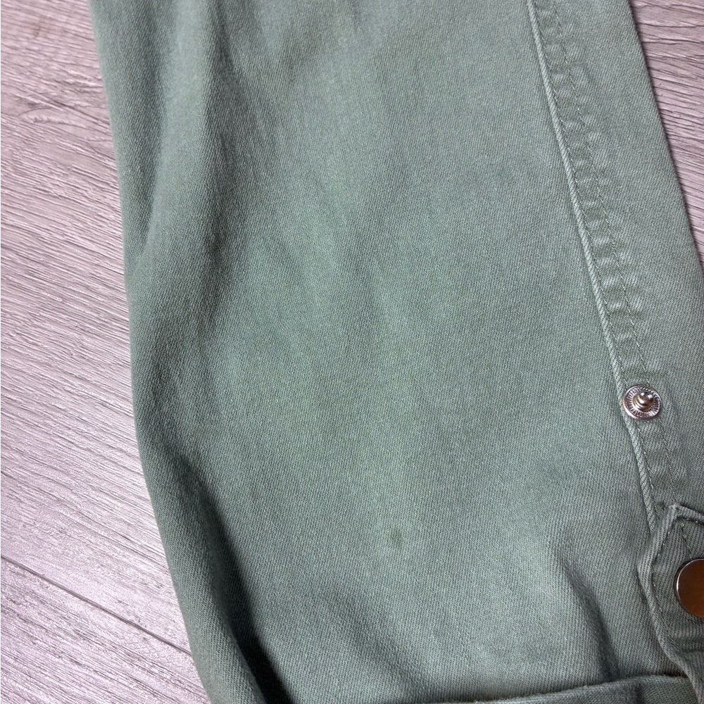 Democracy Sage Green Straight-Leg Utility Pants - Picture 2 of 5